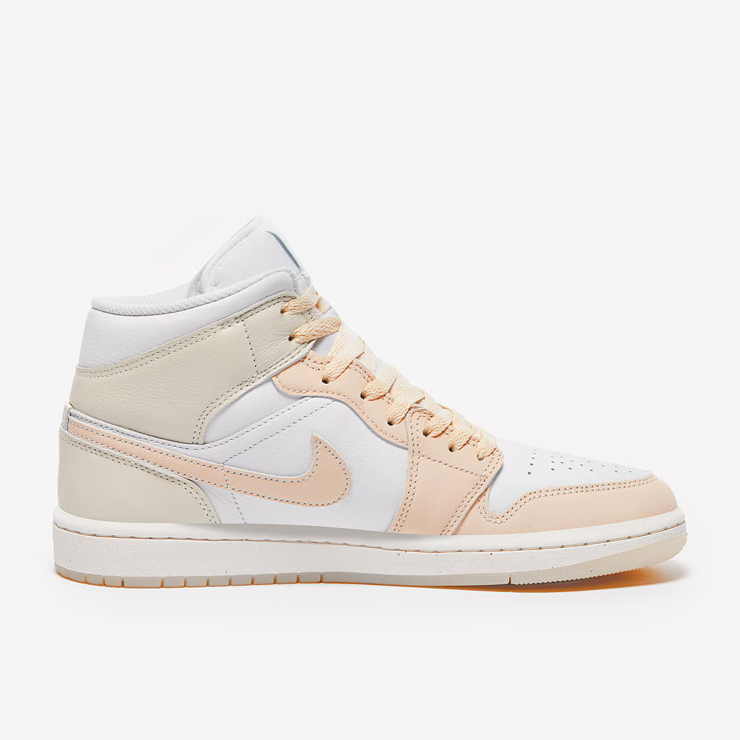 Air Jordan 1 Mid SE  White/Guava Ice