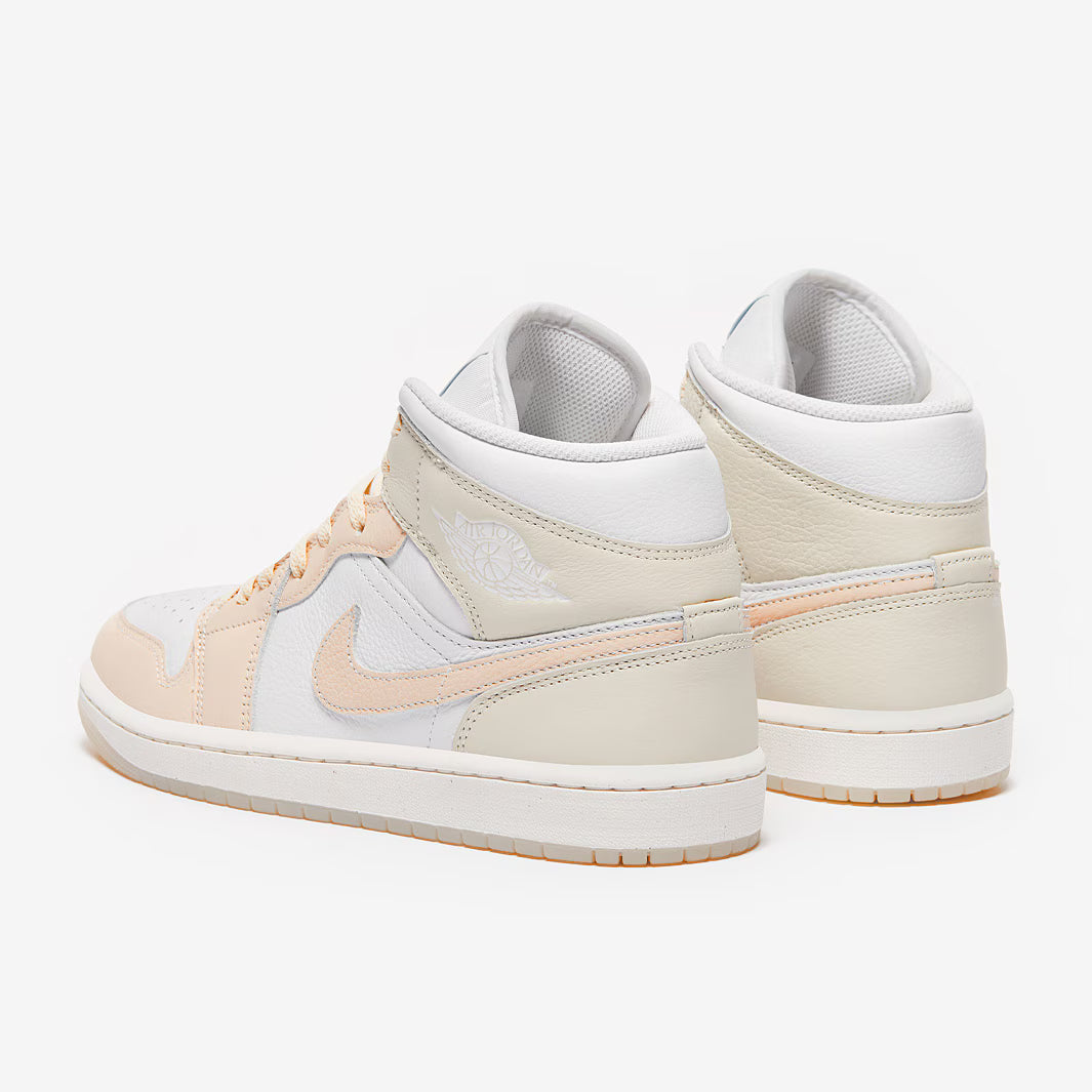 Air Jordan 1 Mid SE  White/Guava Ice