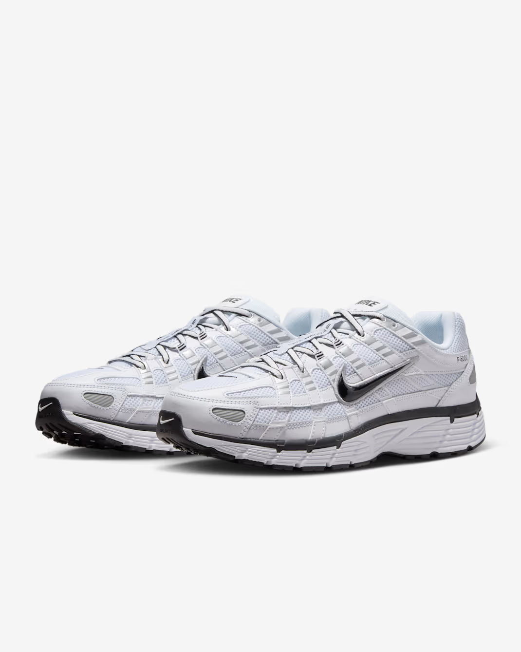 Nike P-6000 White-Metallic Silver