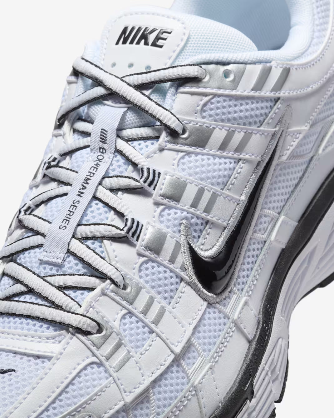 Nike P-6000 White-Metallic Silver